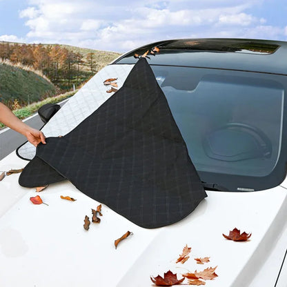 Cubierta Parabrisas Coche Universal 140x95 cm Protección Sol Nieve Lluvia Sedán SUV