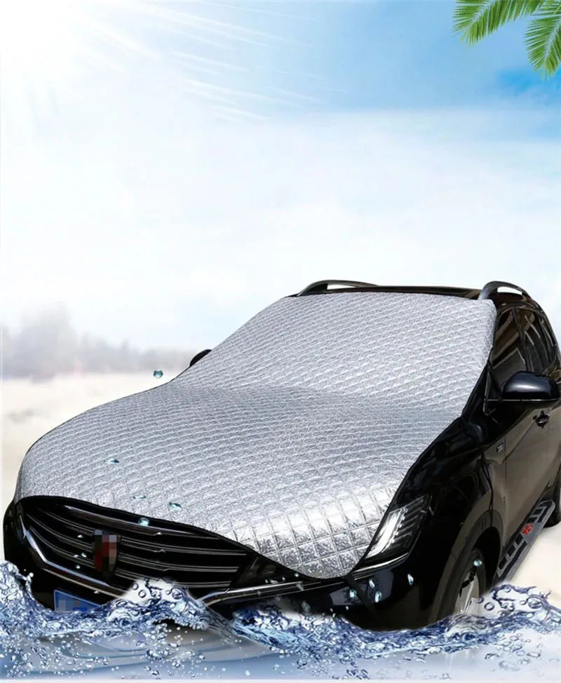 Cubierta Parabrisas Coche Universal 140x95 cm Protección Sol Nieve Lluvia Sedán SUV