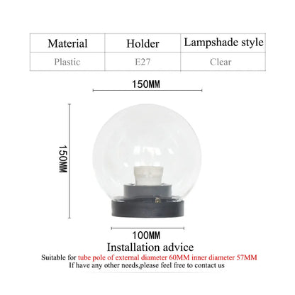 outdoor waterproof ball shape light sphere light garden light pillar light villar lamp exterior lamp decoration lighting