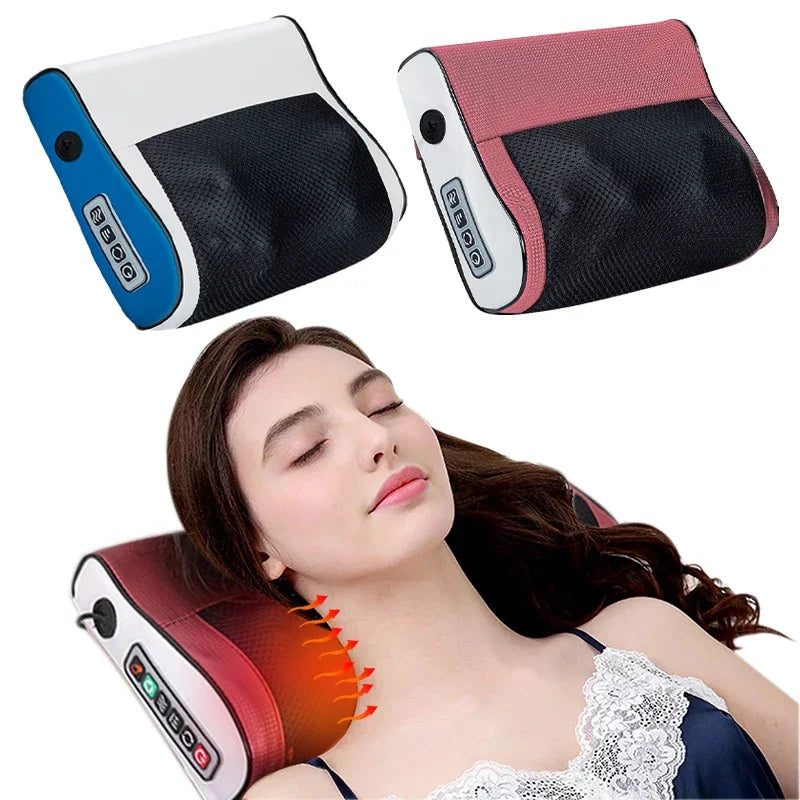 Masajeador Eléctrico Cervical con Calor para Cuello y Espalda