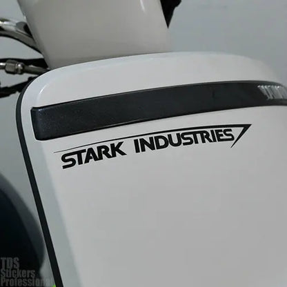 2PCS Car Stickers Stark Industries Reflective Decoration For Hood Headlights Trunk Bumper Windshield Door Motorcycle Bike D2