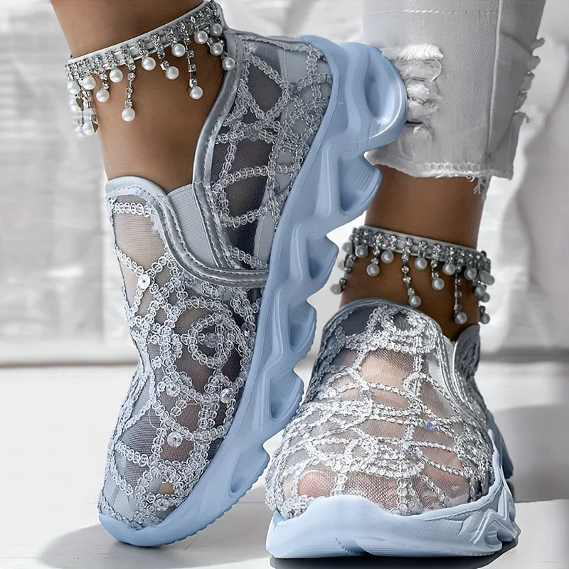 Zapatillas Mujer de Malla Transpirable Casual con Suela Antideslizante