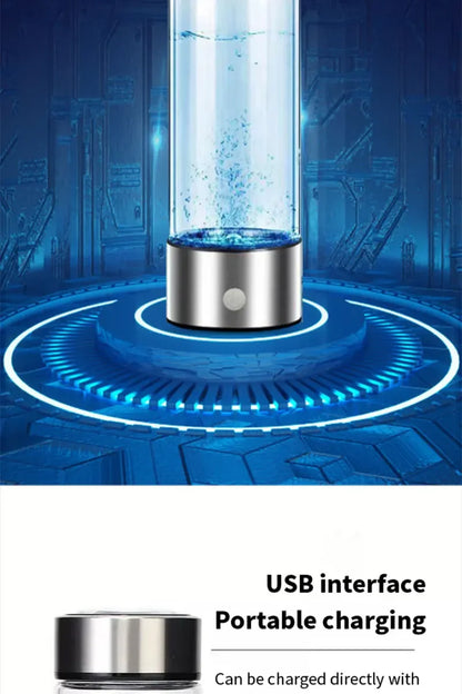 420ml Rich Hydrogen Oxygen Water Cup H2 Generator Bottle Alkaline Maker Ionizer Bottle Super Antioxidan Titanium Quality Filter
