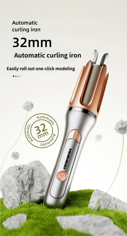 Rizador de Pelo Automático Cerámica 32 mm con Control de Temperatura