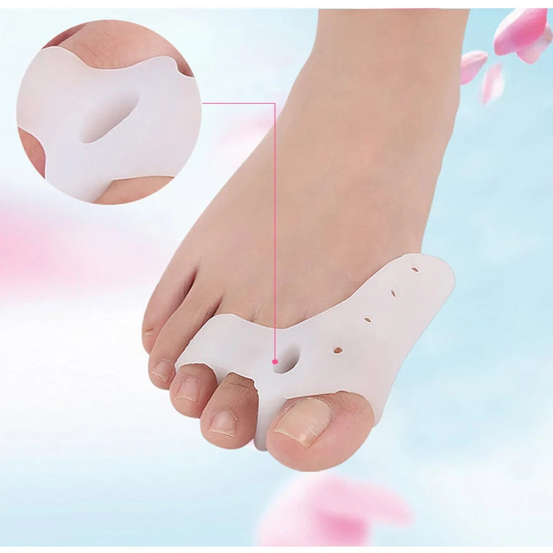 Corrector de Juanetes de Silicona con Separador de Dedos Reutilizable