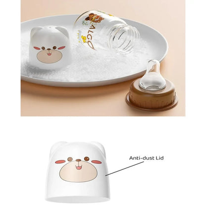 Biberón para recién nacido 60 ml de PP con diseño de animales compacto y ligero