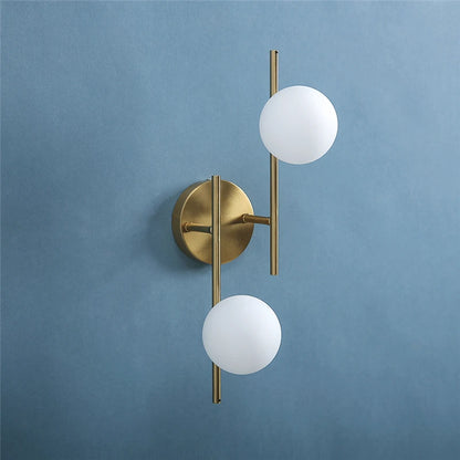 Aplique de Pared Moderno LED con Doble Globo de Cristal G9