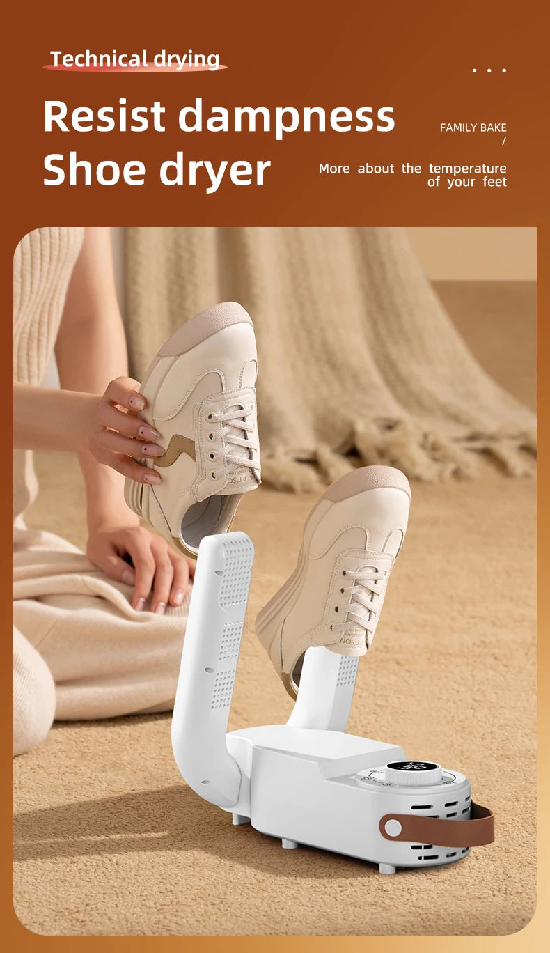 Smart Timer Shoe Dryer, Adjustable Telescopic Shoe Dryer, Quick Dry, deodorizer, Sterile