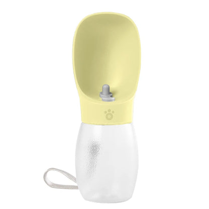 Botella de Agua Portátil para Perros y Gatos con Bebedero 300 ml