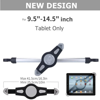 Tablet Holder for Tablet PC Car Back Seat Headrest Mounting Holder Tablet Universal 7-15'' for IPad Xiaomi Samsung Clip Mount