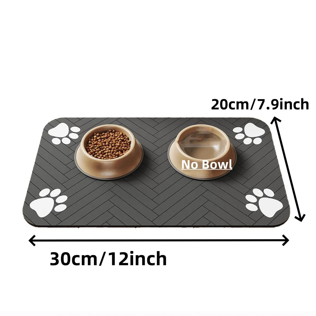 Alfombrilla Impermeable para Comedero de Perros y Gatos Antideslizante