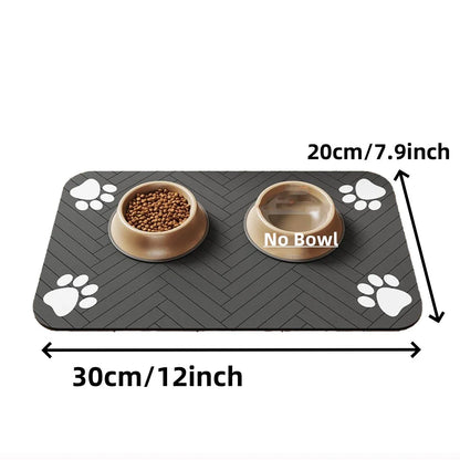 Alfombrilla Impermeable para Comedero de Perros y Gatos Antideslizante