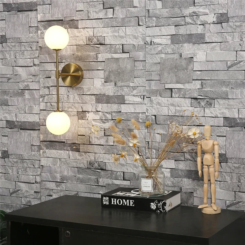 Aplique de Pared Moderno LED con Doble Globo de Cristal G9