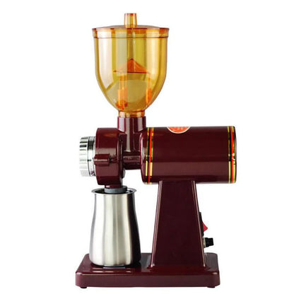 Xeoleo Electric Coffee Grinder 600N Coffee Mill Machine Coffee Bean Grinder Machine Flat Burrs Grinding Machine 100W Red/Black
