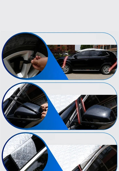 Cubierta Parabrisas Coche Universal 140x95 cm Protección Sol Nieve Lluvia Sedán SUV