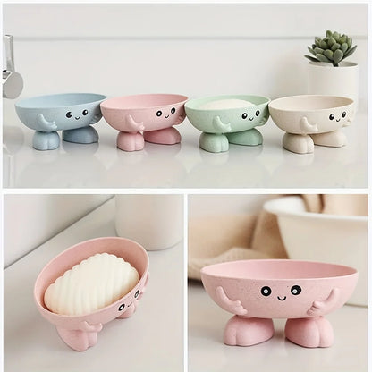 Jabonera con Drenaje de Agua y Soporte Antideslizante para Baño