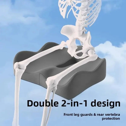 Cojín Ortopédico de Espuma Viscoelástica para Alivio de Coxis y Espalda