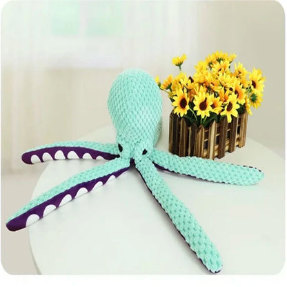 Juguete Pulpo de Peluche para Perros con Sonido Interactivo