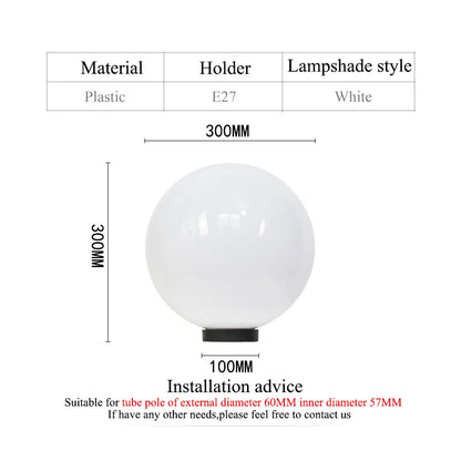 outdoor waterproof ball shape light sphere light garden light pillar light villar lamp exterior lamp decoration lighting