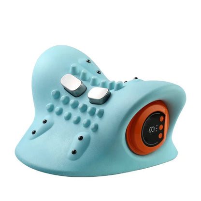 Masajeador Cervical Eléctrico con Calor EMS y Vibración Recargable