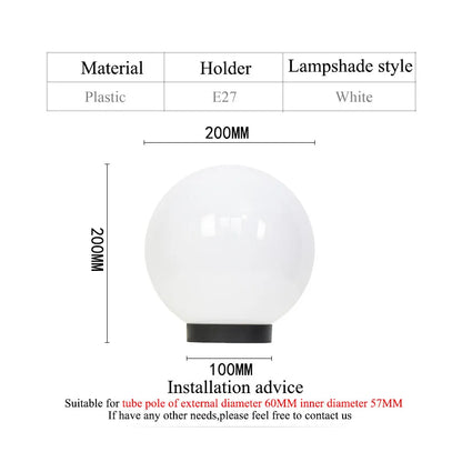 outdoor waterproof ball shape light sphere light garden light pillar light villar lamp exterior lamp decoration lighting