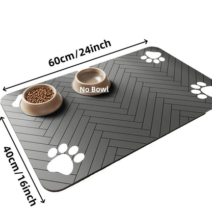 Alfombrilla Impermeable para Comedero de Perros y Gatos Antideslizante