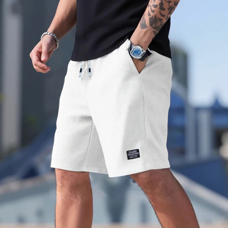 Pantalón Corto Hombre Casual de Poliéster para Verano y Playa