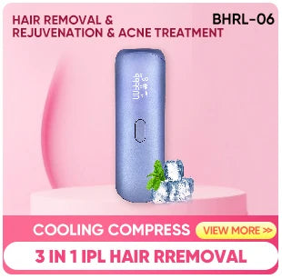 Icy-Cool Laser Hair Removal 5 Functions At-Home Painless Hair Remove for Whole Body Bikini Trimmer for Women Ladies IPL Epilator