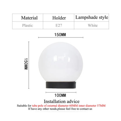 outdoor waterproof ball shape light sphere light garden light pillar light villar lamp exterior lamp decoration lighting