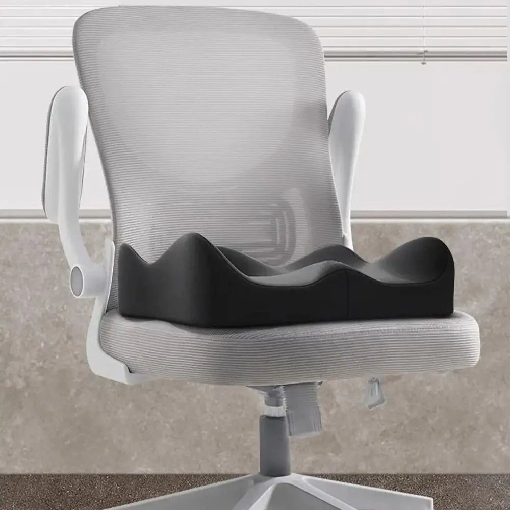 Cojín Ortopédico de Espuma Viscoelástica para Alivio de Coxis y Espalda