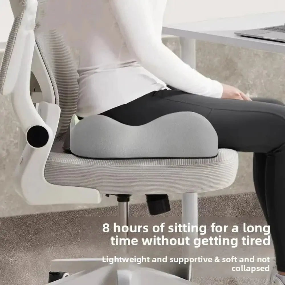 Cojín Ortopédico de Espuma Viscoelástica para Alivio de Coxis y Espalda