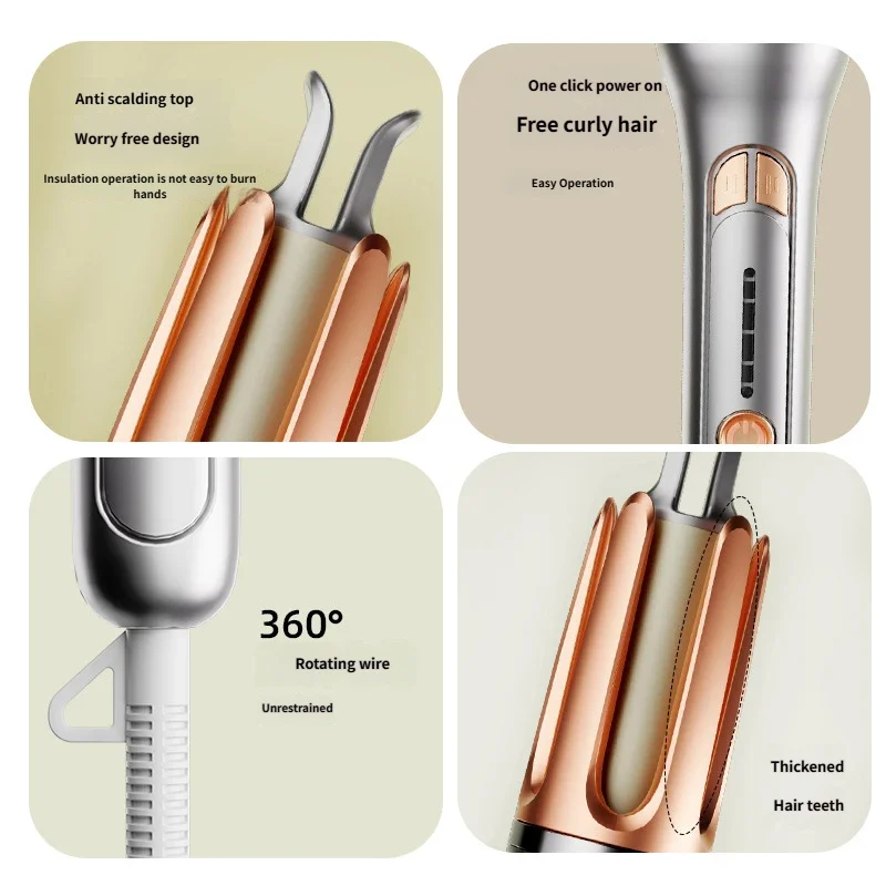 Rizador de Pelo Automático Cerámica 32 mm con Control de Temperatura