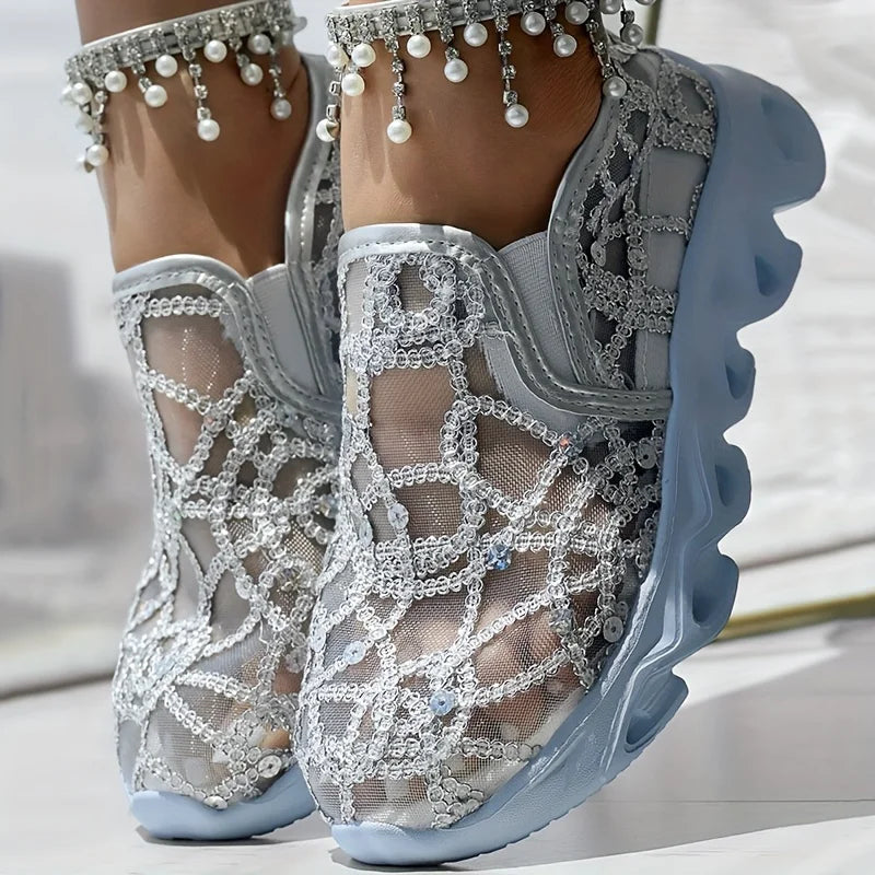 Zapatillas Mujer de Malla Transpirable Casual con Suela Antideslizante