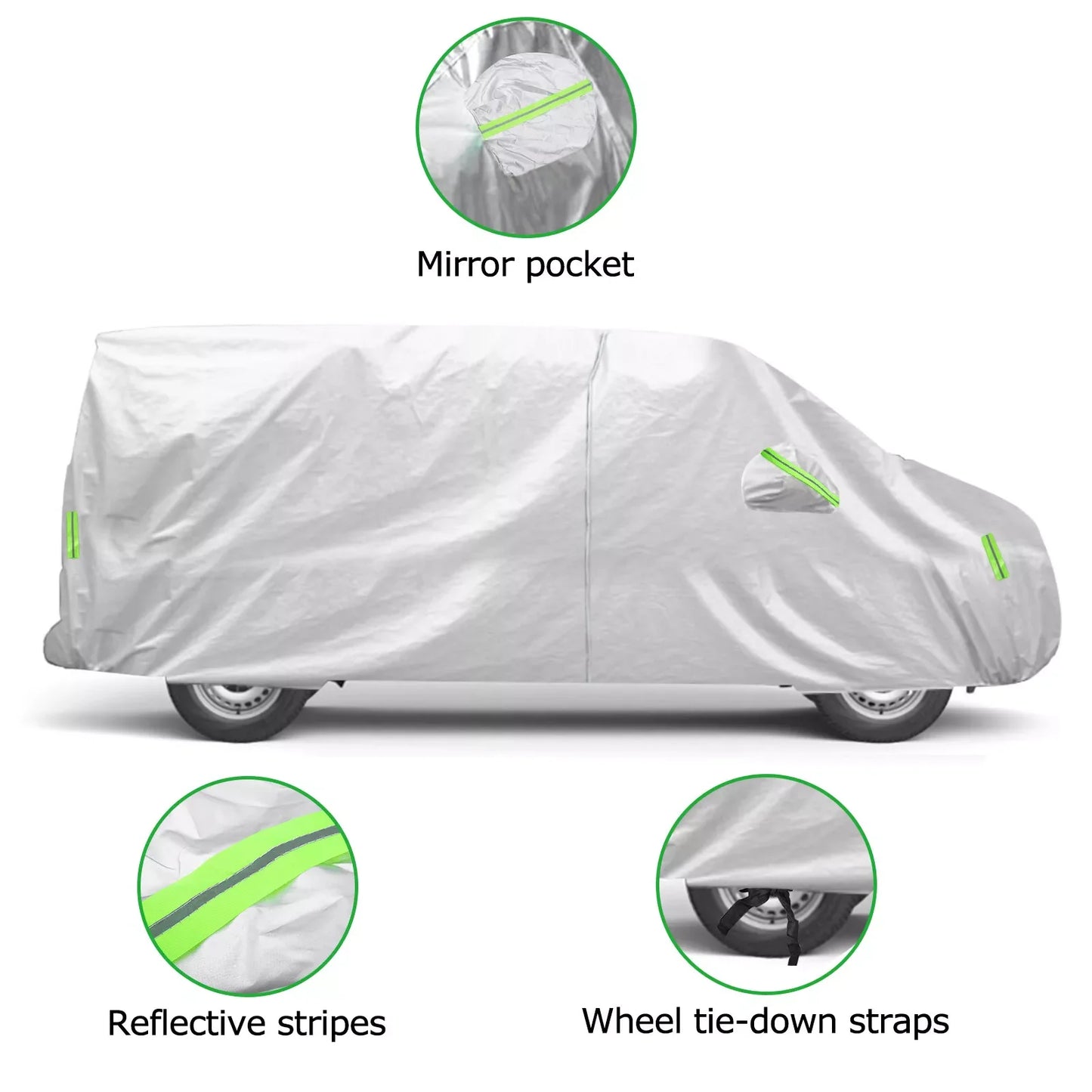 Funda Impermeable para VW Transporter T3 T4 T5 T6 con Protección UV