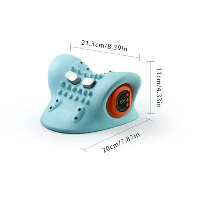 Masajeador Cervical Eléctrico con Calor EMS y Vibración Recargable