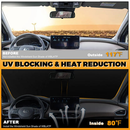 Parasol Plegable para Parabrisas Hyundai Santa Fe 2019-2023 UV