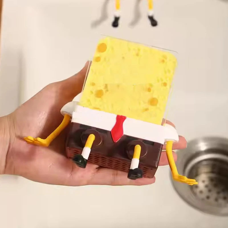 Estante drenaje para fregadero soporte esponja creativo cocina