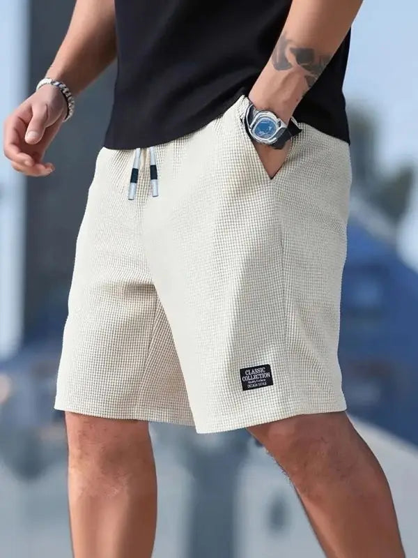 Pantalón Corto Hombre Casual de Poliéster para Verano y Playa