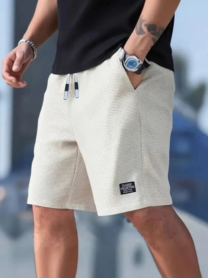 Pantalón Corto Hombre Casual de Poliéster para Verano y Playa