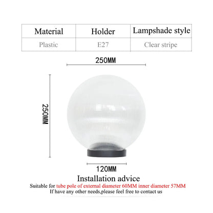 outdoor waterproof ball shape light sphere light garden light pillar light villar lamp exterior lamp decoration lighting