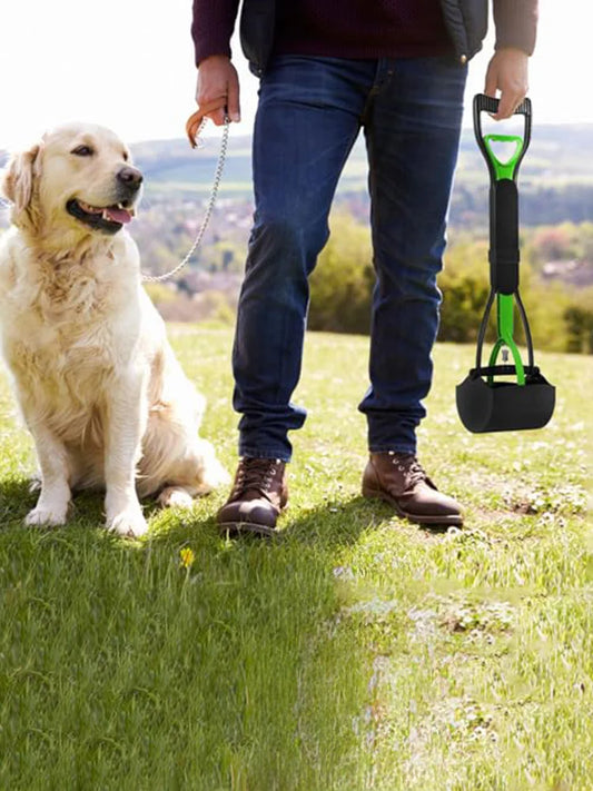 Recogedor de Excrementos para Perros con Mango Largo y Pinza
