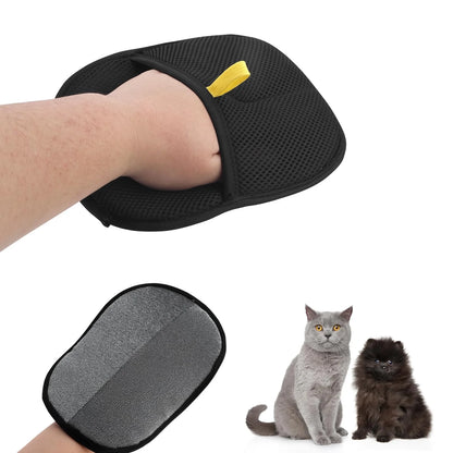 Guante Removedor de Pelo para Mascotas Reutilizable de Doble Cara