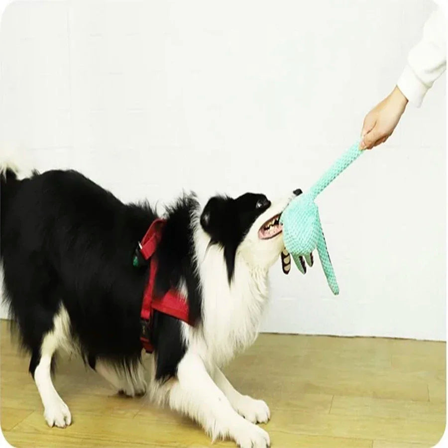 Juguete Pulpo de Peluche para Perros con Sonido Interactivo