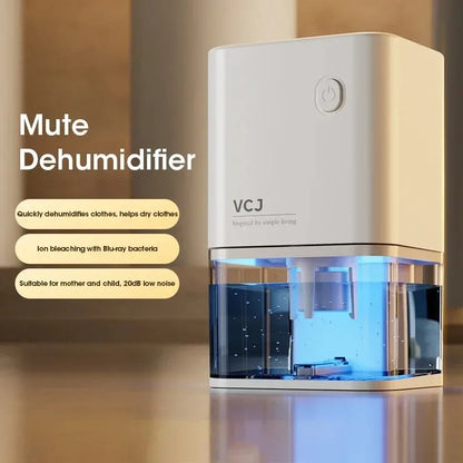 2025 New Silent Dehumidifier For EU Plug - Quiet Moisture Absorber Air Dryer Deodorizer for Home Bedroom Office Kitchen