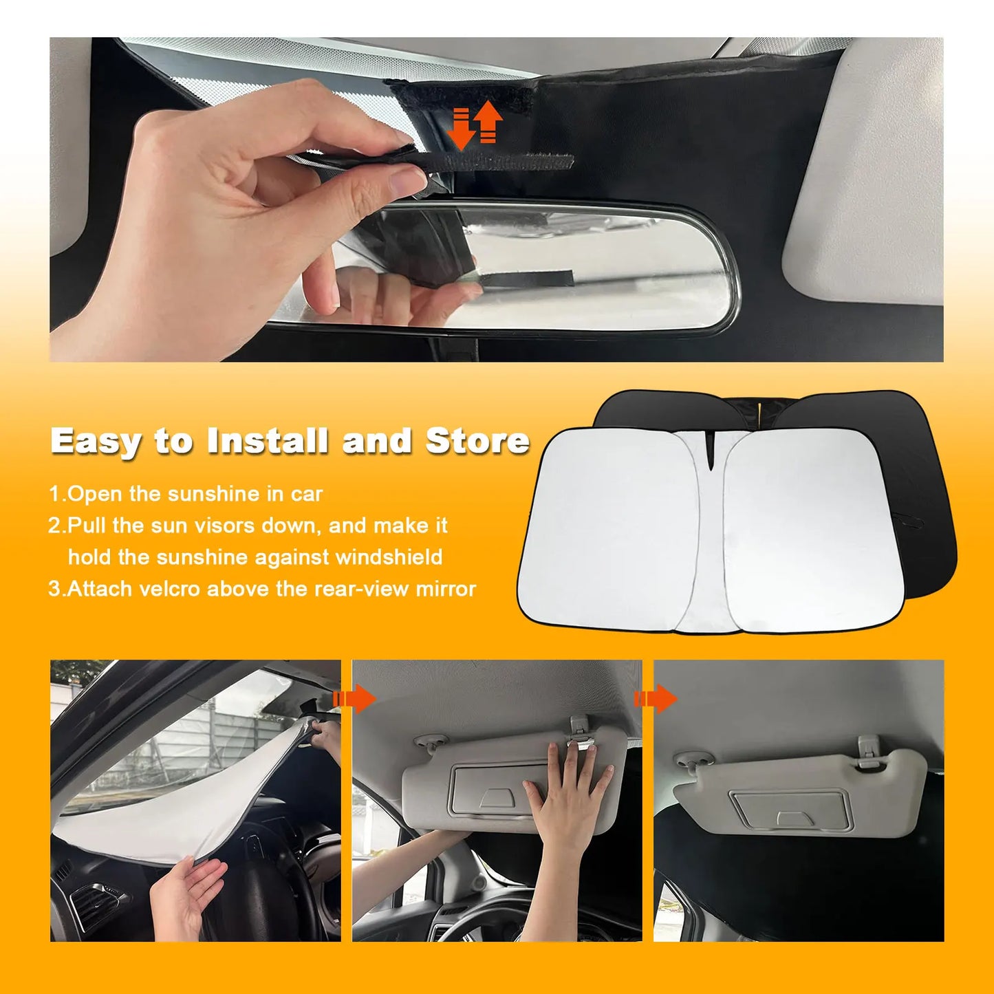 Parasol Plegable para Parabrisas Hyundai Santa Fe 2019-2023 UV